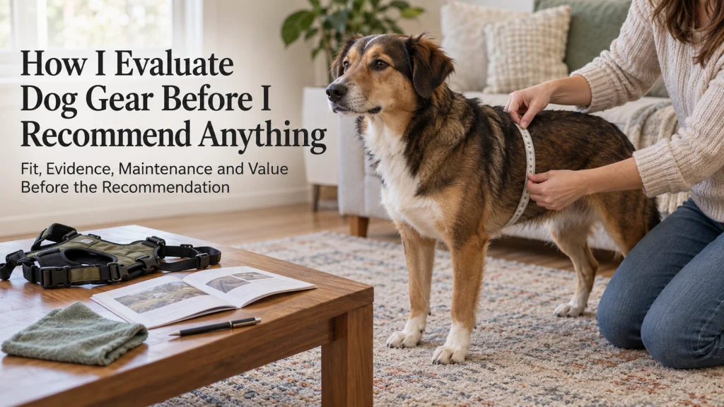 How I Evaluate Dog Gear
