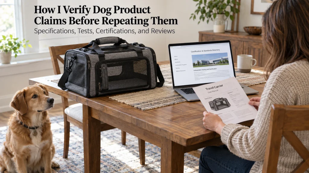 How I Verify Dog Product Claims